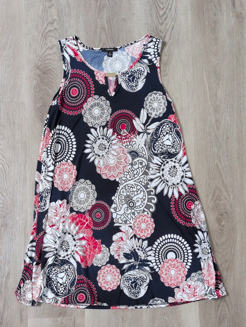 Espresso Floral Dress
